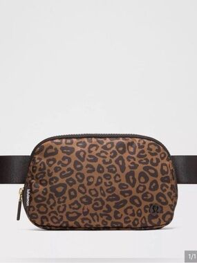 Lululemon Leopard Print Belt Bag - mint condition sold out everywhere